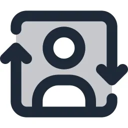User Box Change Duotone Icon