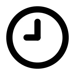 Clock Hour 9 Line Icon