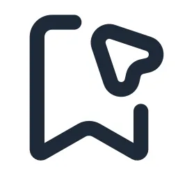 Bookmark Cursor 2 Line Icon