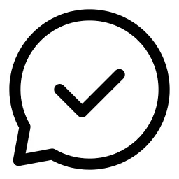 Chat Bubble Check Icon