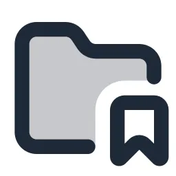 Folder Bookmark Duotone Icon