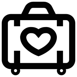 Heart Suitcase Icon