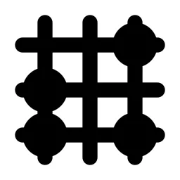 Chart Grid Dots Icon