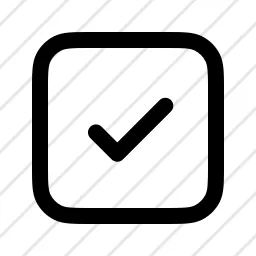 Square Check Checkbox Check, Checkmark, Confirm Icon