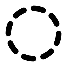 Circle Dashed Line Icon