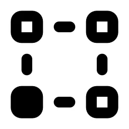 Transform Point Bottom Left Line Icon