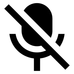 Mic Off Fill Icon