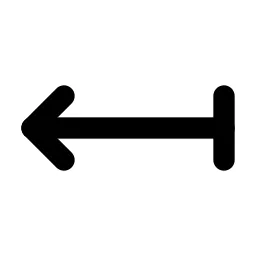 Arrow Left Bar Line Icon