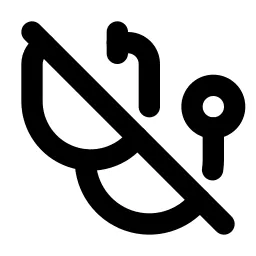 Stethoscope Off Line Icon