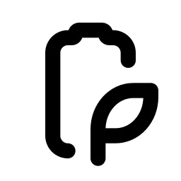 Battery Vertical Eco Line Icon