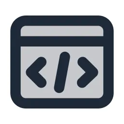 Browser Code Duotone Icon