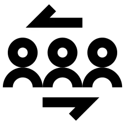 Transfer Arrows Left Right Group Icon