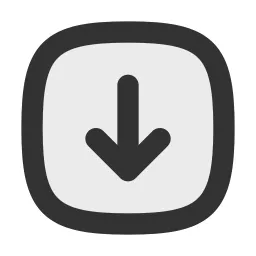 Arrow Down Square Duotone Icon