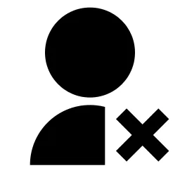 User Unfollow Fill Icon