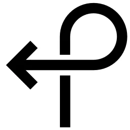 Overlap Left Arrow Icon