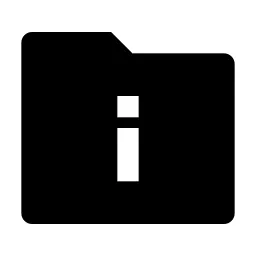 Folder Info Fill Icon