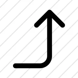 Arrow Corner Right Up Icon