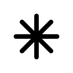 Asterisk 2 Fill Icon