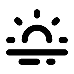 Sunset 2 Line Icon