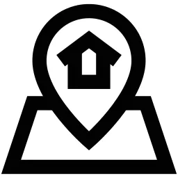 House Pin Location Icon
