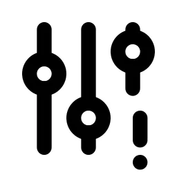 Adjustments Exclamation Line Icon