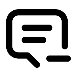 Message 2 Minus Line Icon