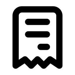 Receipt Line Icon