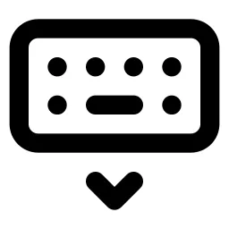 Keyboard Show Line Icon
