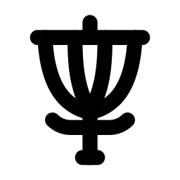 Disc Golf Line Icon