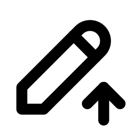 Pencil Up Line Icon