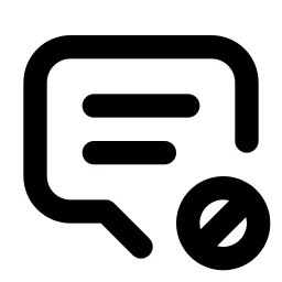 Message 2 Cancel Line Icon