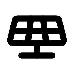Solar Panel Line Icon