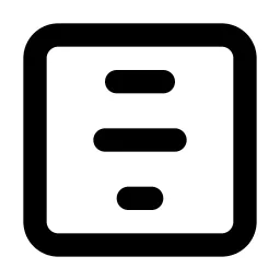 Align Box Center Stretch Line Icon