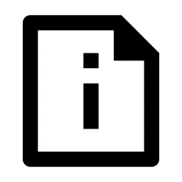 File Info Line Icon