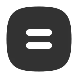 Equal Square Fill Icon