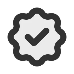 Check Badge Duotone Icon