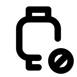 Device Watch Cancel Line Icon