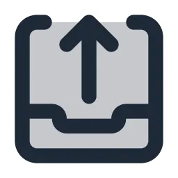 Inbox 2 Export Duotone Icon