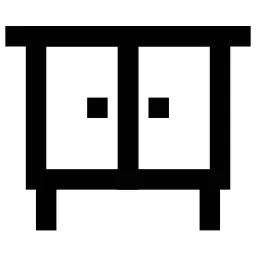 End Table Cupboard Icon