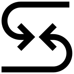Curve Arrows Meet Icon