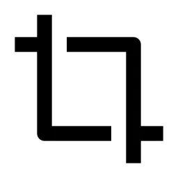 Crop Line Icon