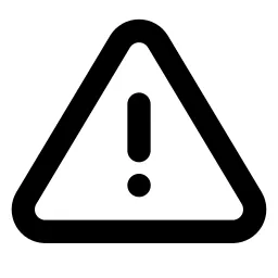 Alert Triangle Line Icon
