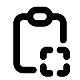 Clipboard Copy Line Icon