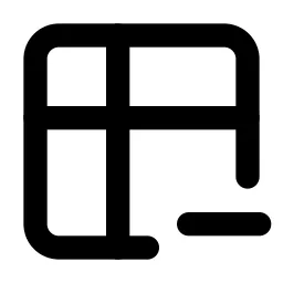 Table Minus Line Icon