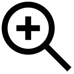 Magnifying Glass Plus Icon