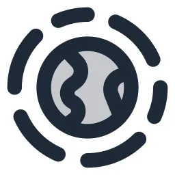 Earth Sphere Duotone Icon