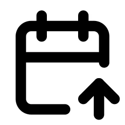 Calendar Up Line Icon
