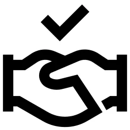 Checkmark Handshake Icon