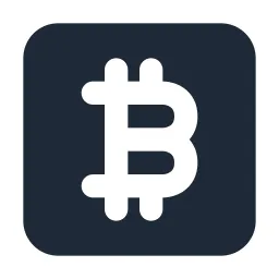 Bitcoin Box Solid Icon