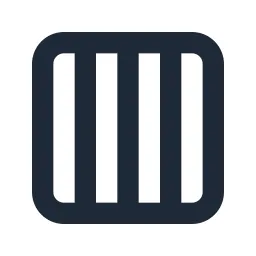 Layout Columns Dense Line Icon